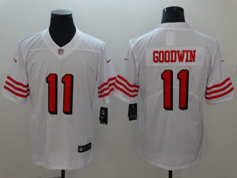 Men San Francisco 49ers 11 Goodwin White Vapor Untouchable Player Nike Limited NFL Jerseys